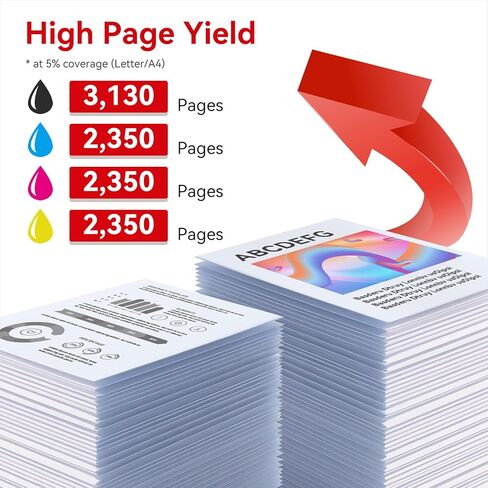 MYTONER 067H 067 Toner Cartridge Set Compatible Replacement for Canon 067H Toner Cartridge High Capacity for imageCLASS MF656Cdw LBP632Cdw MF654Cdw MF653Cdw LBP633Cdw MF650C LBP630C Printer (4 Pack) in Kuwait