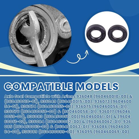 GT41857 ختم المحور يناسب ناقل الحركة RS800 LR، RS800 SD-P-LR، RS800 SD-F، RS800 SD-P، يناسب Hu-sqvarna، Ari-ens، Cr-aftsman Tractor، يستبدل 587086401 590100301 21549029 21549028 in Kuwait