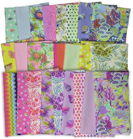 Tula Pink Floral Reef 25 Fat Quarters FreeSpirit Fabrics in Saudi Arabia