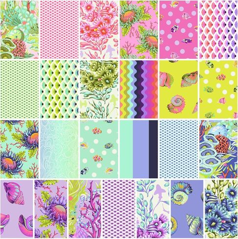 Tula Pink Floral Reef 25 Fat Quarters FreeSpirit Fabrics in Saudi Arabia