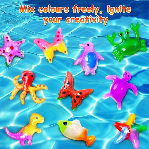 JOPSHEEN Magic Water Elf Toy Kit - 20 Colors for Kids DIY Water Pets - Squishies Maker Crafts Birthday Gifts for Boys and Girls in Saudi Arabia