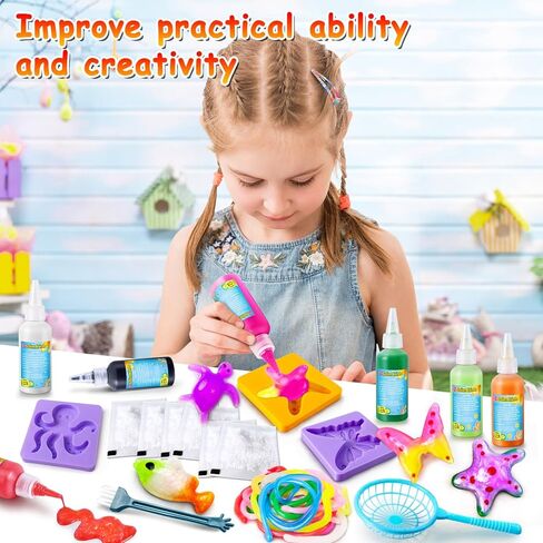 JOPSHEEN Magic Water Elf Toy Kit - 20 Colors for Kids DIY Water Pets - Squishies Maker Crafts Birthday Gifts for Boys and Girls in Saudi Arabia