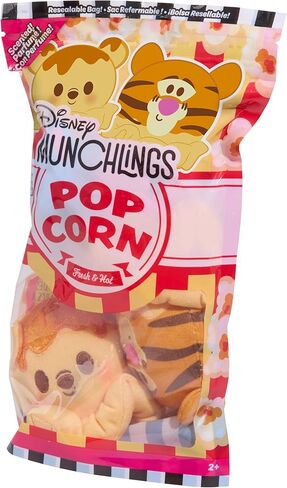 Disney Munchlings Snack Pack Plush Fresh & Hot Popcorn, Collectible Munchlings Plush, for Boys and Girls, Ages 2 and Up, Kids Toys for Ages 2 Up by Just Play in Kuwait