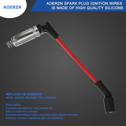 8Pcs High Performance Spark Plug Ignition Wires, Premium Set, Fits for 2000-2009 GMC Chevy V8 in Saudi Arabia