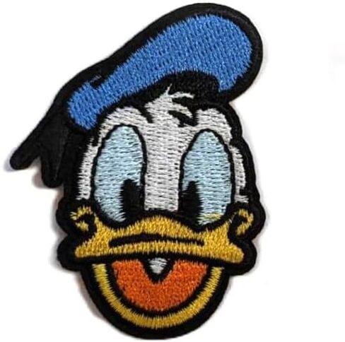 Blue Duck Head Embroidered Iron On/Sew On Patch Size 2" x 2.3" in Saudi Arabia