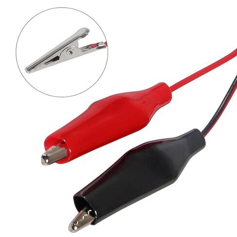 2 قطعة USB أنثى إلى التمساح كليب محول كابل التمساح كليب الطائر التحقيق إلى USB الذكور والإناث اختبار Wre 24AWG محول الأحمر والأسود سلك التمساح كليب كابل لاختبار الدائرة in Kuwait