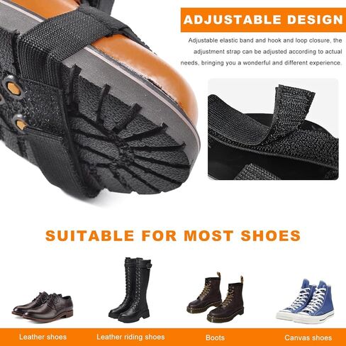 4 PCS Motorcycle Shift Pad, Anti-Slip Rubber Motorbike Boot Protective Cover with Elastic Strap, Adjustable Soft Shoe Boot Protector Gear Shifter Guard for Men Women in Saudi Arabia
