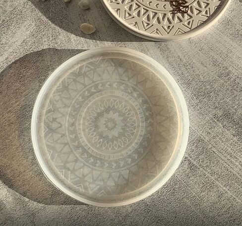 Round Coaster Silicone Mold Set, 3 Pack, 4 Inch Circle Molds for Resin, Concrete, Plaster & Candle Making, DIY Home Decor in Saudi Arabia