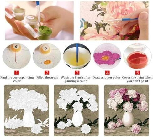 ZMHZMY Paint by Numbers Kit for Adults,Rabbit Bunny Graffiti,Paintings for Home Toys and Games,40x50cm Without Frame in Kuwait