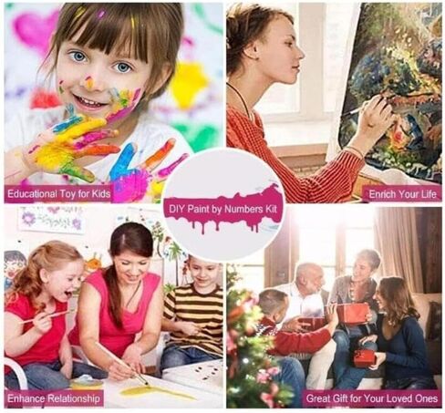 ZMHZMY Paint by Numbers Kit for Adults,Rabbit Bunny Graffiti,Paintings for Home Toys and Games,40x50cm Without Frame in Kuwait