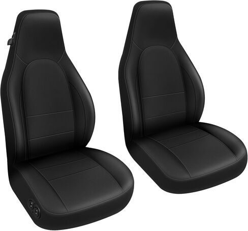 SAPUBK Custom-Fit Front Seat Covers Replacement for Porsche 1985-1996 911 912 924 928 944 968, Driver and Passenger Premium Leather with Composite Soft Foam Lining Seat Cover in Kuwait