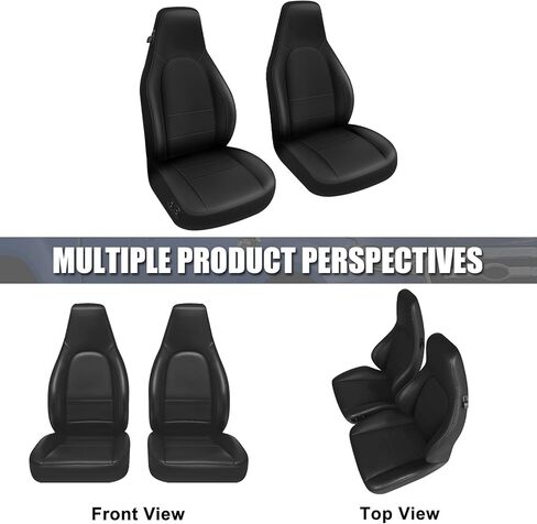 SAPUBK Custom-Fit Front Seat Covers Replacement for Porsche 1985-1996 911 912 924 928 944 968, Driver and Passenger Premium Leather with Composite Soft Foam Lining Seat Cover in Kuwait