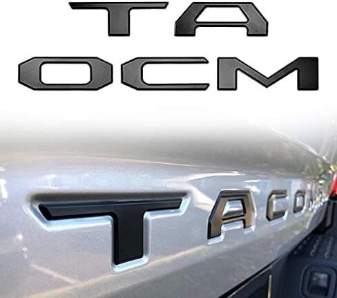 Tailgate Insert Letters Compatible 2016 2017 2018 2019 2020 2021 2022 2023 (Matte Black) in Kuwait