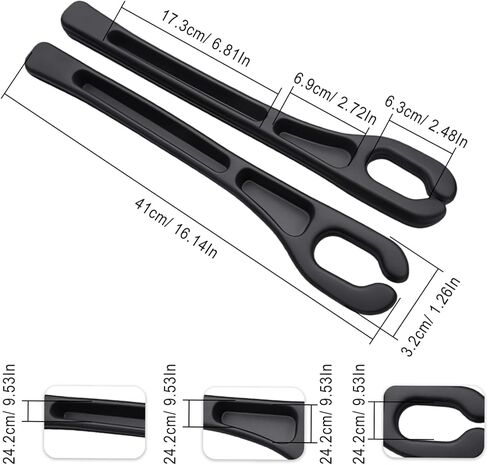 Car Seat Gap Filler, 2 PCS Car Seat Gap Filler Organizer with Storage Slot, Anti-Drop Side Console Storage Pocket, Universal for Auto SUV Truck Interior Accessories, Black in Saudi Arabia