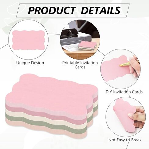 Whaline 150 Pack Antique Rose Blush Champagne Index Cards 3 x 5 Inch Cardstock Flashcard Soft Color Blank Index Cards for Note-taking Studying Organizing School Office Supplies in Kuwait