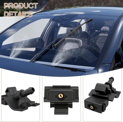 2PCS Windshield Washer Nozzles Kit, Windshield Sprayer Nozzle, Front Windshield Spray Nozzles Wiper Spray Washer for Toyota Avalon Highlander Corolla Camry Tundra Lexus, Replace #85381-12300 in Saudi Arabia
