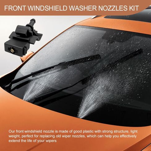 2PCS Windshield Washer Nozzles Kit, Windshield Sprayer Nozzle, Front Windshield Spray Nozzles Wiper Spray Washer for Toyota Avalon Highlander Corolla Camry Tundra Lexus, Replace #85381-12300 in Saudi Arabia