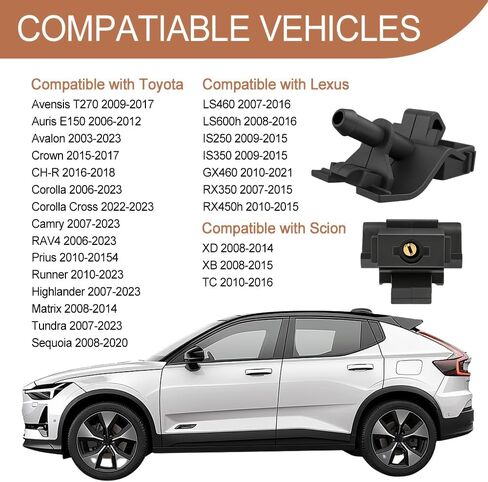2PCS Windshield Washer Nozzles Kit, Windshield Sprayer Nozzle, Front Windshield Spray Nozzles Wiper Spray Washer for Toyota Avalon Highlander Corolla Camry Tundra Lexus, Replace #85381-12300 in Saudi Arabia