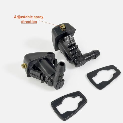 Adjustable Windshield Washer Nozzles compatible with Mercury Milan 2006-2012, Ford Fusion, Lincoln MKZ - Wiper water spray jets replaces 8E5Z17603A, Click&Fit 2-pcs in Kuwait