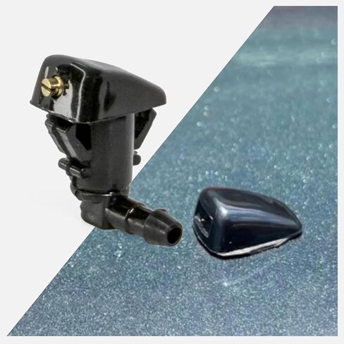 Adjustable Windshield Washer Nozzles compatible with Mercury Milan 2006-2012, Ford Fusion, Lincoln MKZ - Wiper water spray jets replaces 8E5Z17603A, Click&Fit 2-pcs in Kuwait