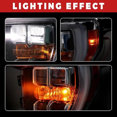 Priprilod Full LED Headlight Compatible with Ford F-150 2021-2023 Driver Left Chrome Bezel w/o AFS NL3Z13008G ML3Z13008F in Kuwait