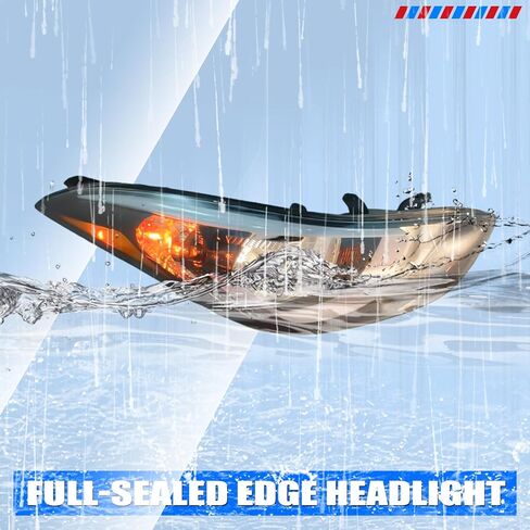 Pair Headlight Assembly Compatible with 2014 2015 2016 Hyundai Elantra w/Bulbs Halogen Headlamp(Left and Right Side) in Kuwait