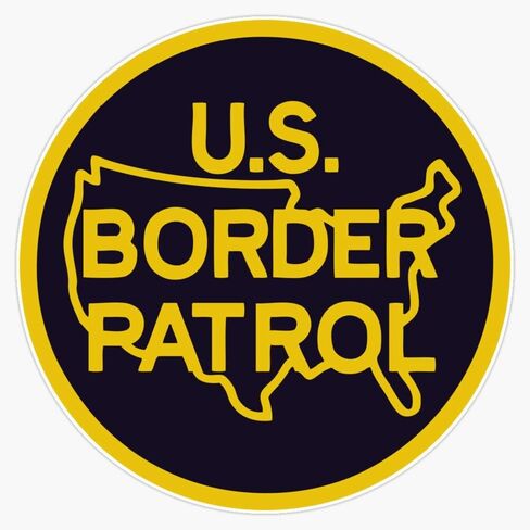 Magnet Border Patrol Magnetic Reusable Vinyl Sticker 5" in Kuwait