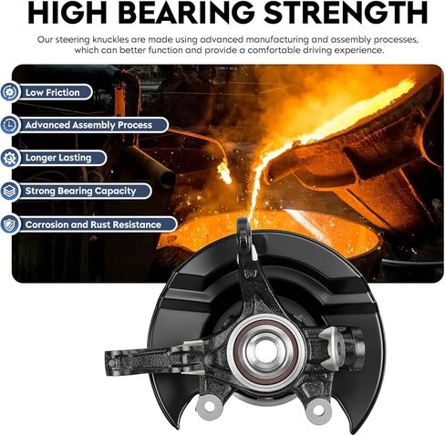 TadaMark Front Right Steering Knuckle & Wheel Bearing Hub Assembly Fit for Honda CR-V CRV 2007 2008 2009 2.4L 2.4, Passenger Side， for 686-468 in Kuwait