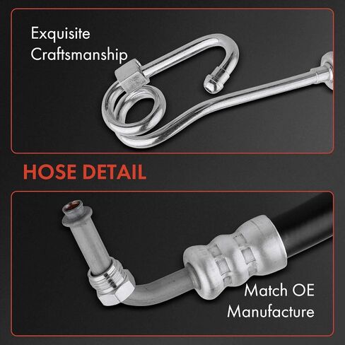 A-Premium Power Steering Pressure Hose Line Assembly Compatible with Mercedes-Benz W211/S211/W210/S210 Series E320 1998 1999 2000 2001 2002, 3.2L, Pump to Rack/Gear in Kuwait