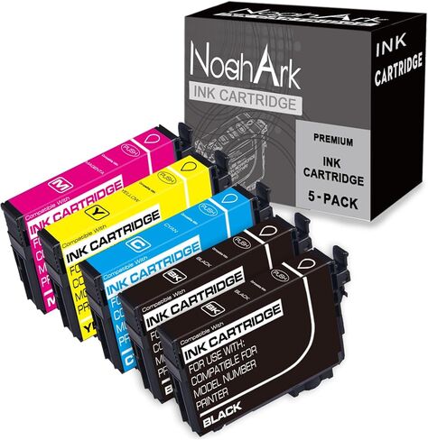 NoahArk 10 Packs Remanufactured Ink Cartridge Compatible for 200XL 200 XL T200XL use for Expression Home XP-200 XP-300 XP-310 XP-400 XP-410 Workforce WF-2520 WF-2530 (4BK/2C/2M/2Y) in Saudi Arabia