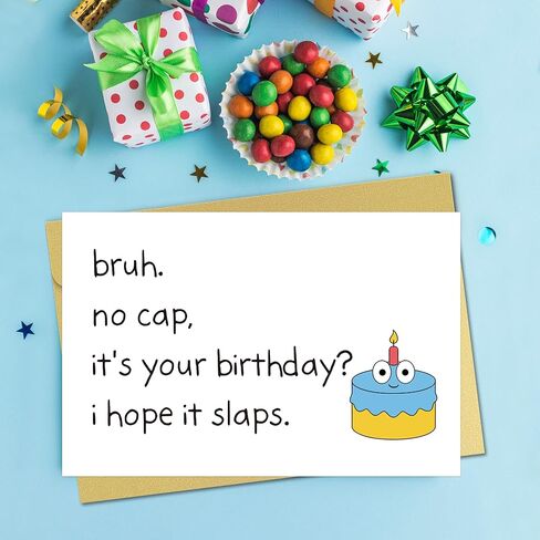 Funny Birthday Card for Teen Boys Girls, Teenagers Birthday Card for Him Her, Happy Bday Gifts for Son Duaghter Brother in Saudi Arabia