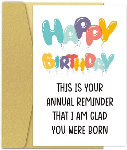 Funny Birthday Card for Teen Boys Girls, Teenagers Birthday Card for Him Her, Happy Bday Gifts for Son Duaghter Brother in Saudi Arabia
