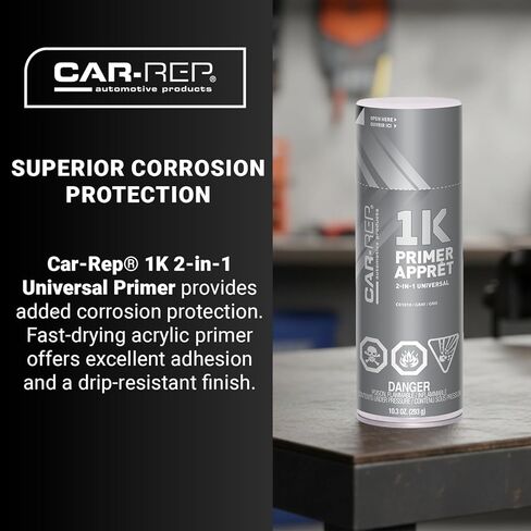 CAR-REP 2-in-1 Universal Primer Grey 400ml in Saudi Arabia