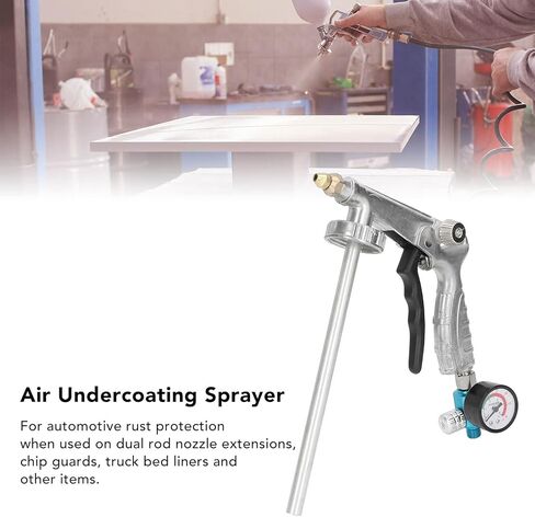 Tyenaza Air Undercoating Spray Gun, Aluminum Alloy Adjustable Pressure Undercoating Gun, Rubberized Undercoat, Chip Guard Paint for Automotive Protection in Kuwait