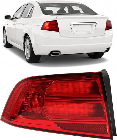 HECASA Pair Tail Lights Compatible with Honda Acura TL 2004-2008 Rear Tail Lamp Black Housing Clear Lens Halogen Left & Right Side in Saudi Arabia