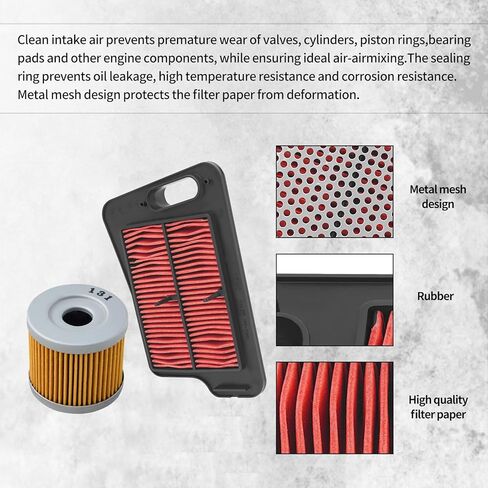 Air Filter 13781-05H00-000 Oil Filter 131 Compatible with SUZUKI AN400 AN 400 Burgman 400 2007 2008 2009 2010 2011 2012 2013 in Kuwait