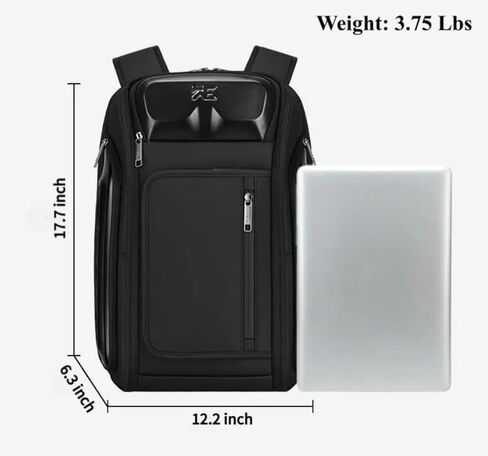Business Travel Backpack, fit 15.6 Inch Laptop Backpack with USB Port, Waterproof Durable Backpackfor Men Women, Multi-Purpose Black in Saudi Arabia