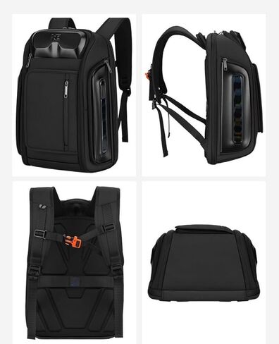 Business Travel Backpack, fit 15.6 Inch Laptop Backpack with USB Port, Waterproof Durable Backpackfor Men Women, Multi-Purpose Black in Saudi Arabia