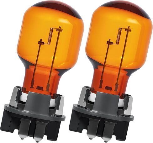 2-حزمة PWY24W 24W 12V لمبات ضوء إشارة الانعطاف العنبر المتوافقة مع 2016-2018 Volkswagen Passat، Audi A4 / Q3 / Q7، 2016-2018 Ford Fusion / Mondeo / Edge استبدال 12174، 12174NA، 12174 NAHTR، 12181NA in Kuwait