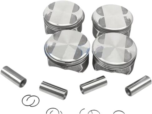 مجموعة مكبس وحلقة مكونة من 4 قطع متوافقة مع محرك E87 E46 E90 116i 316i 318i 2.0L L4 DOHC N46B20 (11257562452) in Kuwait