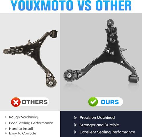 Front Lower Control Arm Driver & Passenger Side + Ball Joints Fit for Honda CR-V 2002 2003 2004 2005 2006-4pc Set Suspension Kit in Kuwait