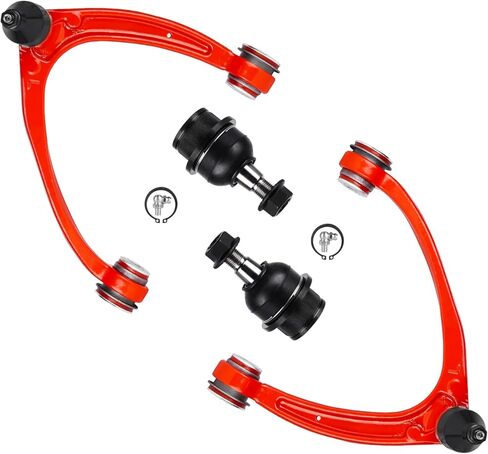 4PCS Front Upper Control Arm with Ball Joint for Chevy Silverado 1500 2007-2013/Suburban, for Cadillac Escalade ESV EXT 07-13, for GMC Sierra 1500 Yukon XL PU Bushing Suspension Kit K80669 K80670 in Kuwait