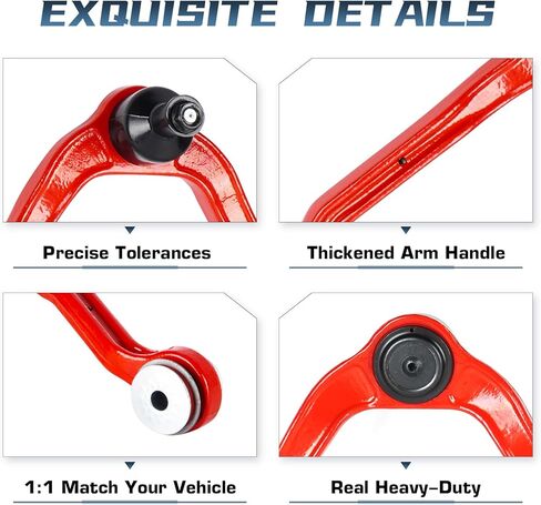 4PCS Front Upper Control Arm with Ball Joint for Chevy Silverado 1500 2007-2013/Suburban, for Cadillac Escalade ESV EXT 07-13, for GMC Sierra 1500 Yukon XL PU Bushing Suspension Kit K80669 K80670 in Kuwait