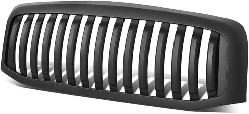 Auto Dynasty Front Grille Grill Compatible with 2006 2007 2008 2009 Dodge Ram 1500 2500 3500, Badgeless Vertical Style Front Bumper Hood Grille, Matte Black in Kuwait