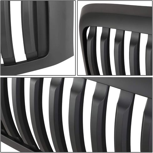 Auto Dynasty Front Grille Grill Compatible with 2006 2007 2008 2009 Dodge Ram 1500 2500 3500, Badgeless Vertical Style Front Bumper Hood Grille, Matte Black in Kuwait
