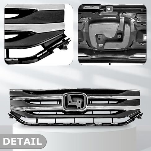 Front Bumper Grille Grill Assembly Black W/Chrome Trim For 2011 2012 2013 Honda Odyssey 75102-TK8-A01 in Kuwait