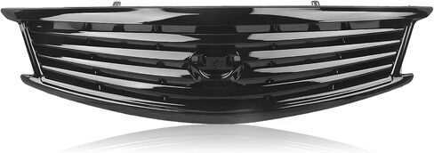 Front Bumper Cover Upper Grille Grill Replacement for Infiniti G37 G25 2010-2013 Q40 4 Door Sedan Glossy Black Bumper Upper Hood Grille in Saudi Arabia