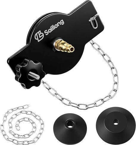 Brake Bleeder Adapter – Universal Reservoir Cap, Master Cylinder Adapter, Fits Most Round Fluid Reservoirs, Pressure Bleeding Kit, Bleed Tool, Leak Free Design in Kuwait