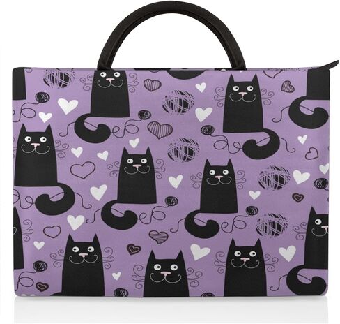 Lively Cat Paint Laptop Sleeve Case, 13-14 Inch, Multi-Color in Saudi Arabia