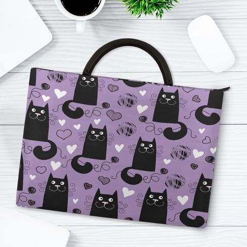 Lively Cat Paint Laptop Sleeve Case, 13-14 Inch, Multi-Color in Saudi Arabia
